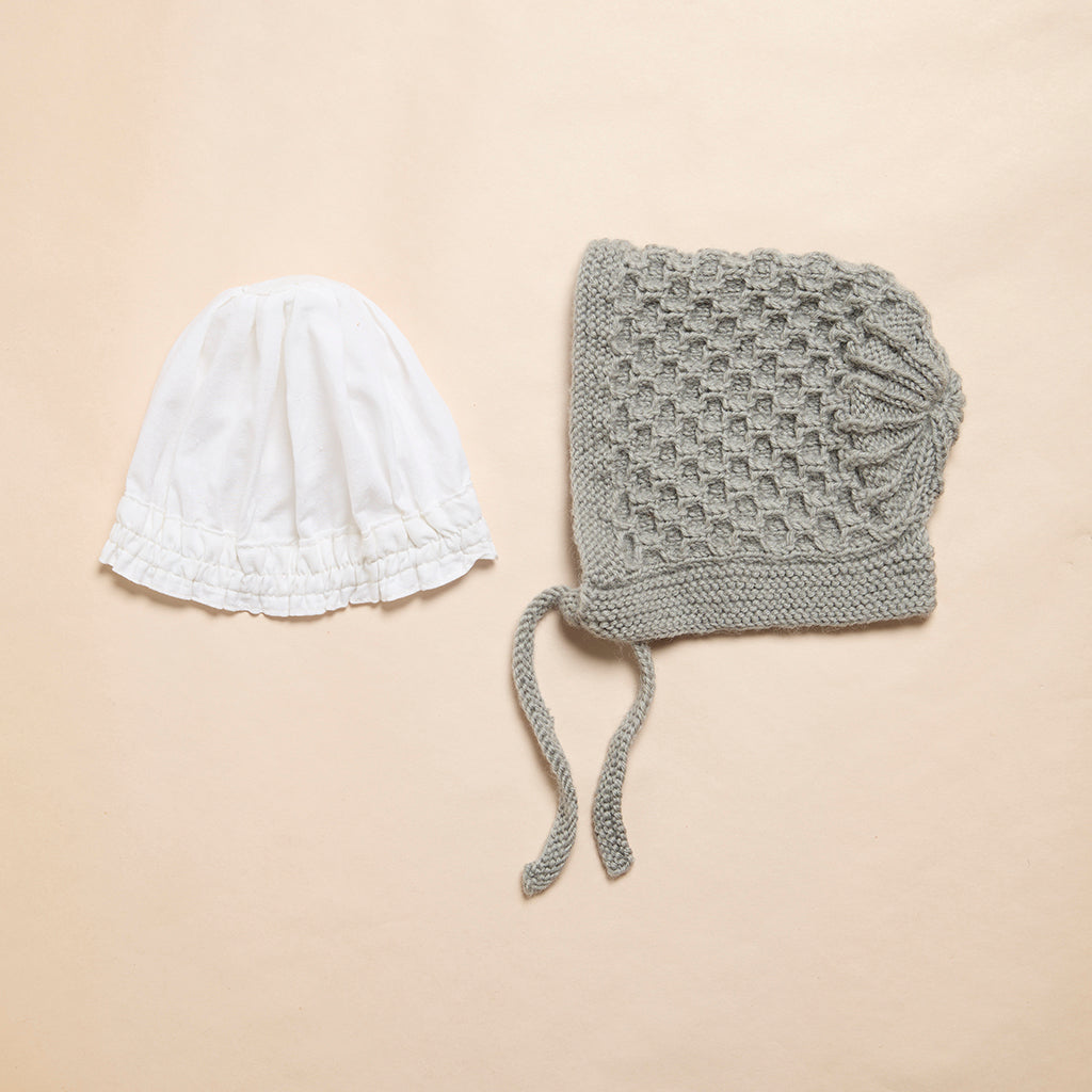 Granny Merino Wool Bonnet