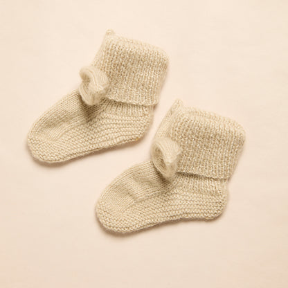 Biscuit Merino Wool Booties